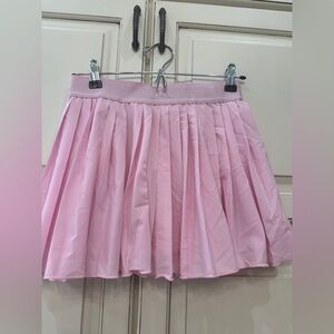 Pink Pleated Women's Skirt